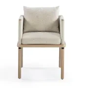 Lonnie Outdoor Dining Chair - Oyster Grey gallery detail image