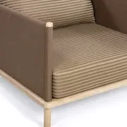 Lonnie Outdoor Armchair - Pebble Stripe gallery detail image