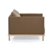 Lonnie Outdoor Armchair - Pebble Stripe gallery detail image