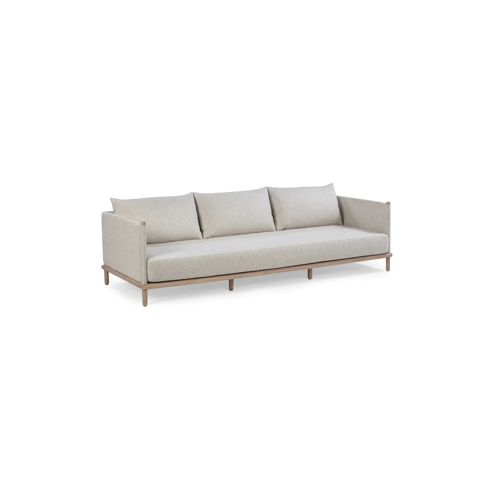 Lonnie Outdoor Three Seater Sofa - Oyster Grey gallery detail image