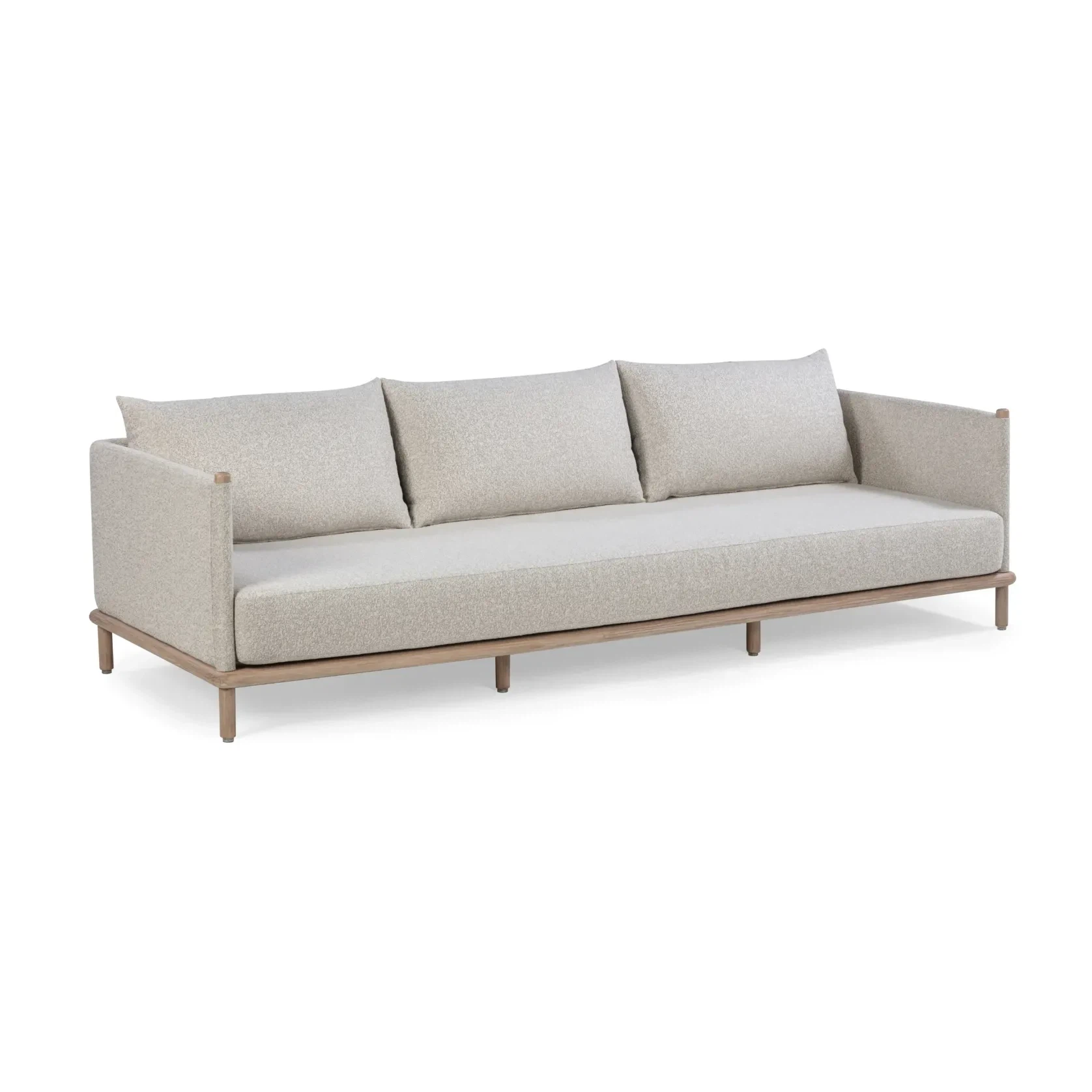 Lonnie Outdoor Three Seater Sofa - Oyster Grey gallery detail image