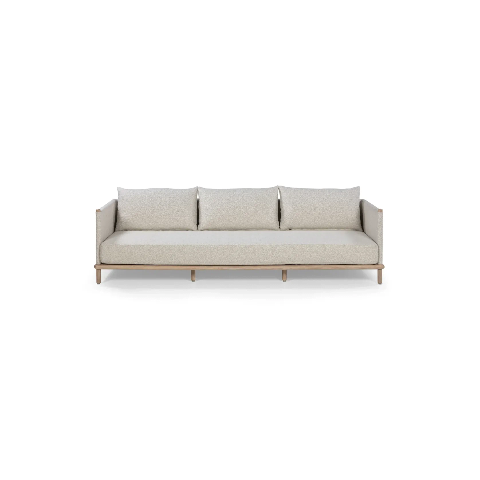 Lonnie Outdoor Three Seater Sofa - Oyster Grey gallery detail image