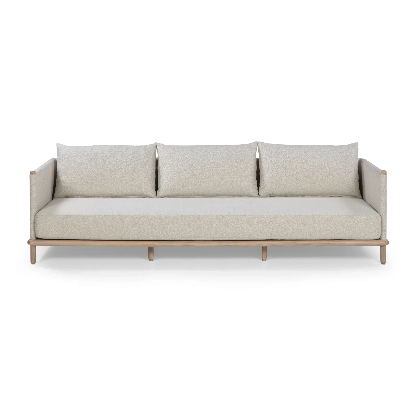 Lonnie Outdoor Three Seater Sofa - Oyster Grey gallery detail image