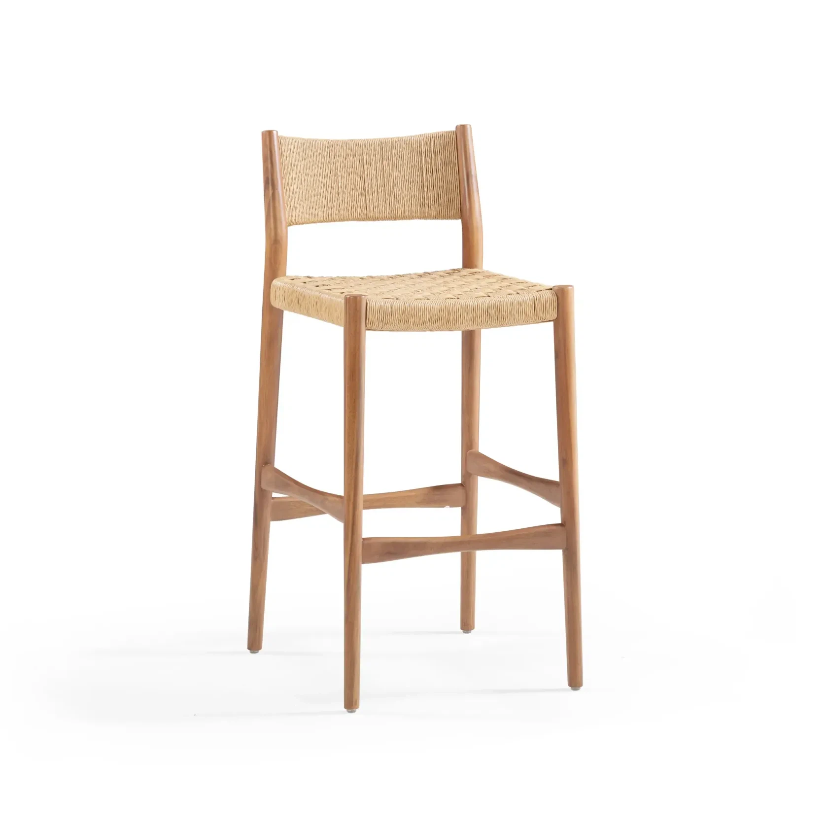 Pedro Outdoor Bar Stool 75cm - Deep Acacia gallery detail image