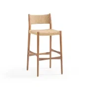 Pedro Outdoor Bar Stool 75cm - Deep Acacia gallery detail image
