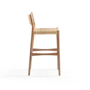 Pedro Outdoor Bar Stool 75cm - Deep Acacia gallery detail image