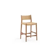 Pedro Outdoor Bar Stool 65cm - Deep Acacia gallery detail image