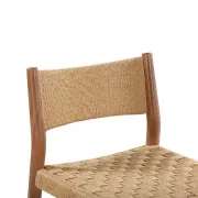 Pedro Outdoor Bar Stool 65cm - Deep Acacia gallery detail image