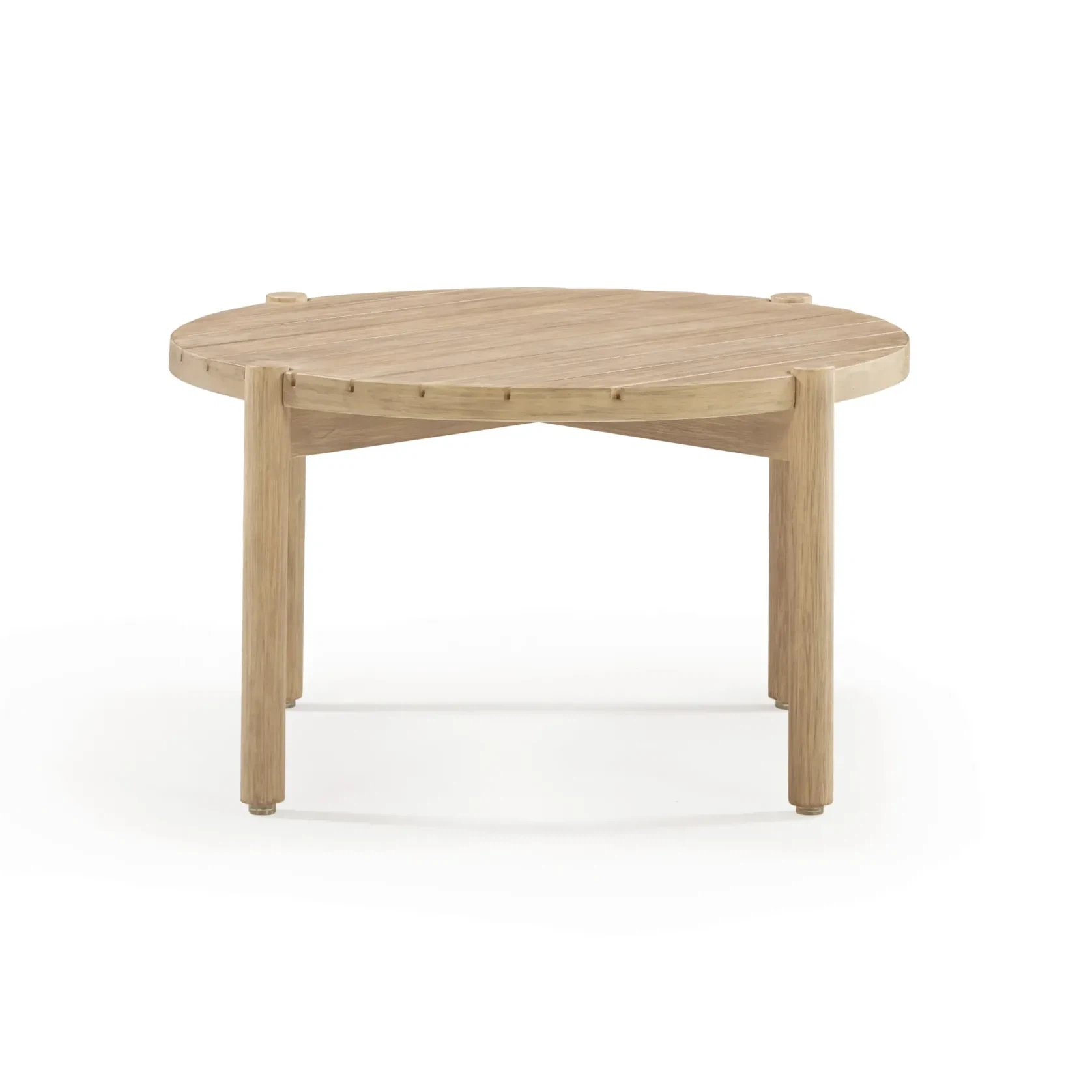 Indra Outdoor Side Table - Light Acacia gallery detail image