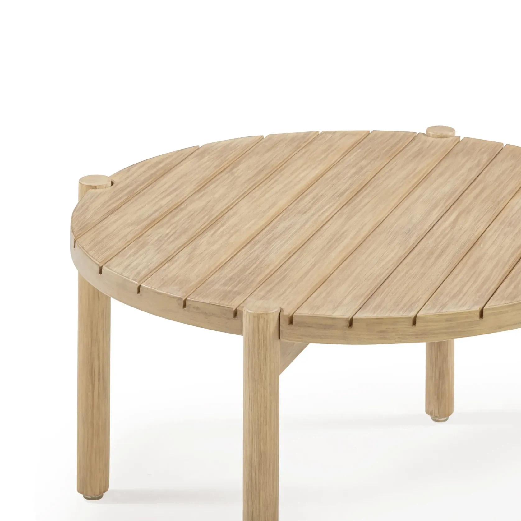 Indra Outdoor Side Table - Light Acacia gallery detail image