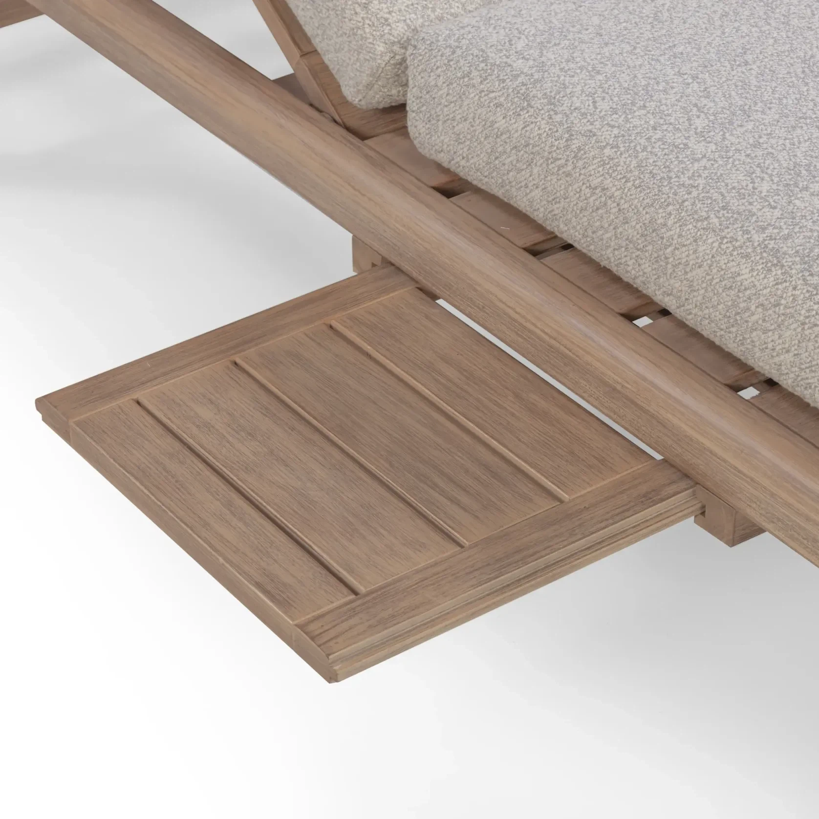 Indra Outdoor Sun Lounge - Oyster Grey gallery detail image