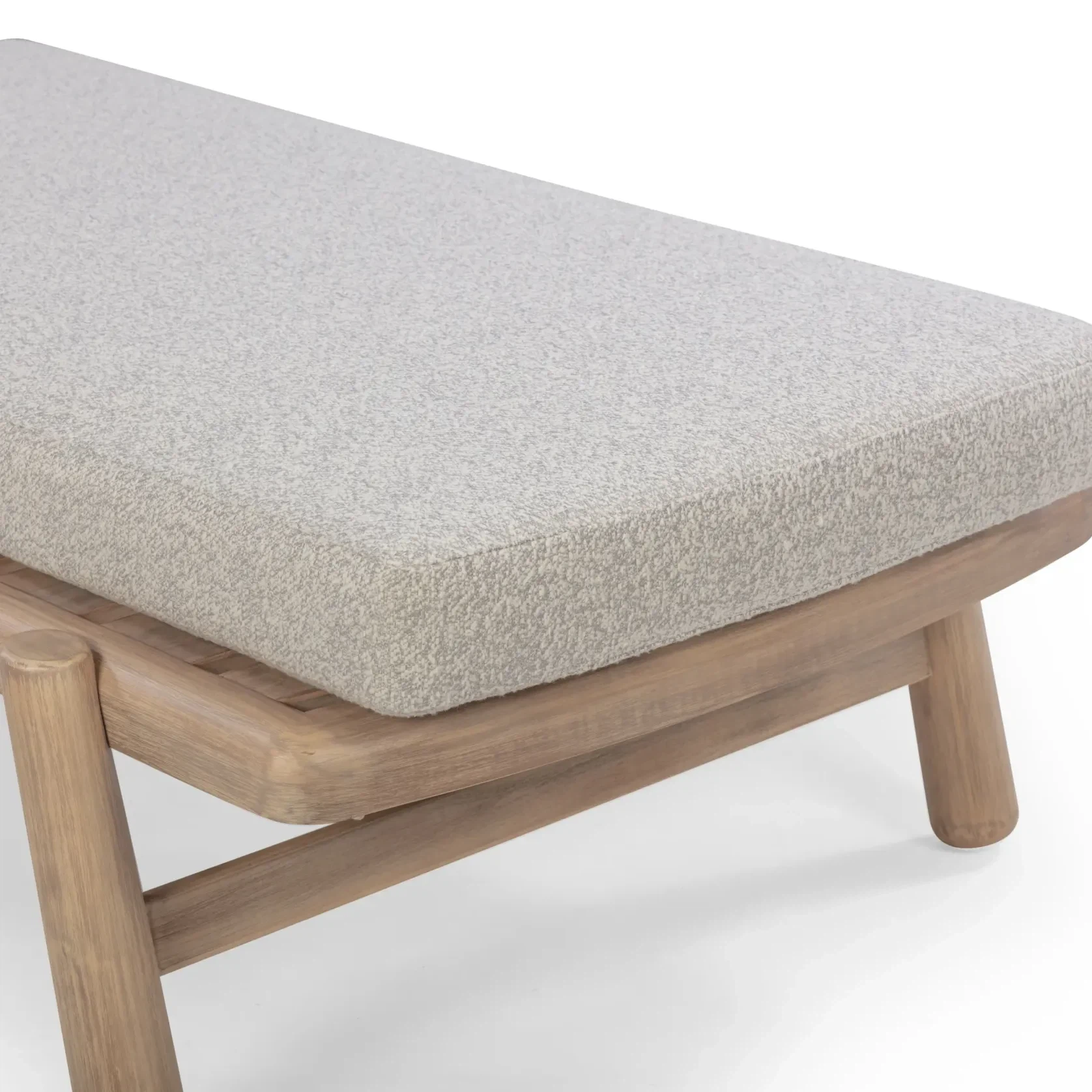 Indra Outdoor Sun Lounge - Oyster Grey gallery detail image