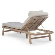 Indra Outdoor Sun Lounge - Oyster Grey gallery detail image