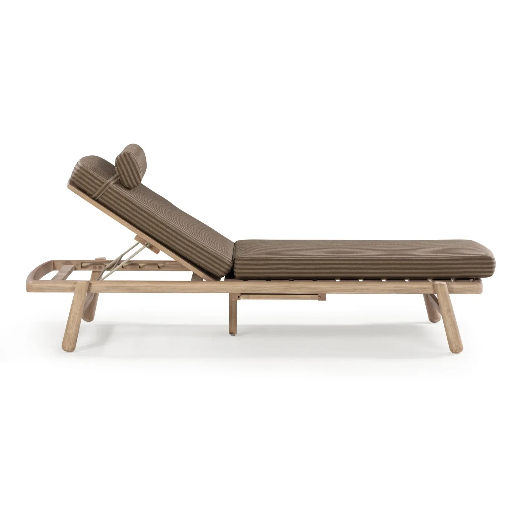 Indra Outdoor Sun Lounge - Pebble Stripe gallery detail image