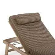 Indra Outdoor Sun Lounge - Pebble Stripe gallery detail image