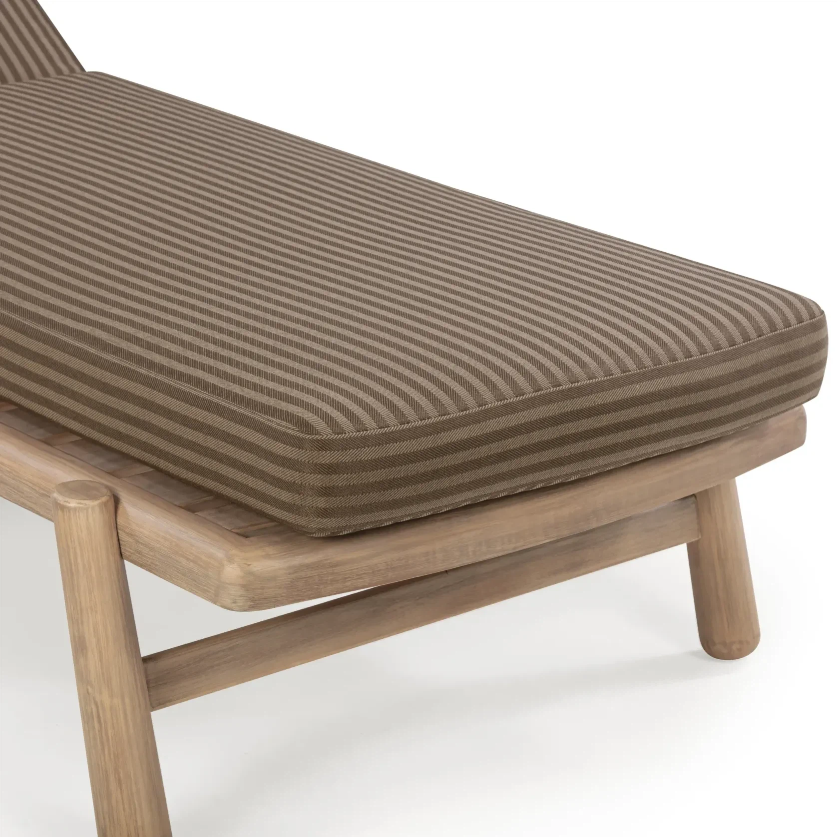 Indra Outdoor Sun Lounge - Pebble Stripe gallery detail image