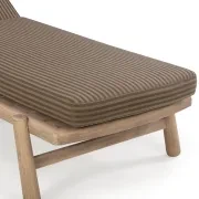 Indra Outdoor Sun Lounge - Pebble Stripe gallery detail image