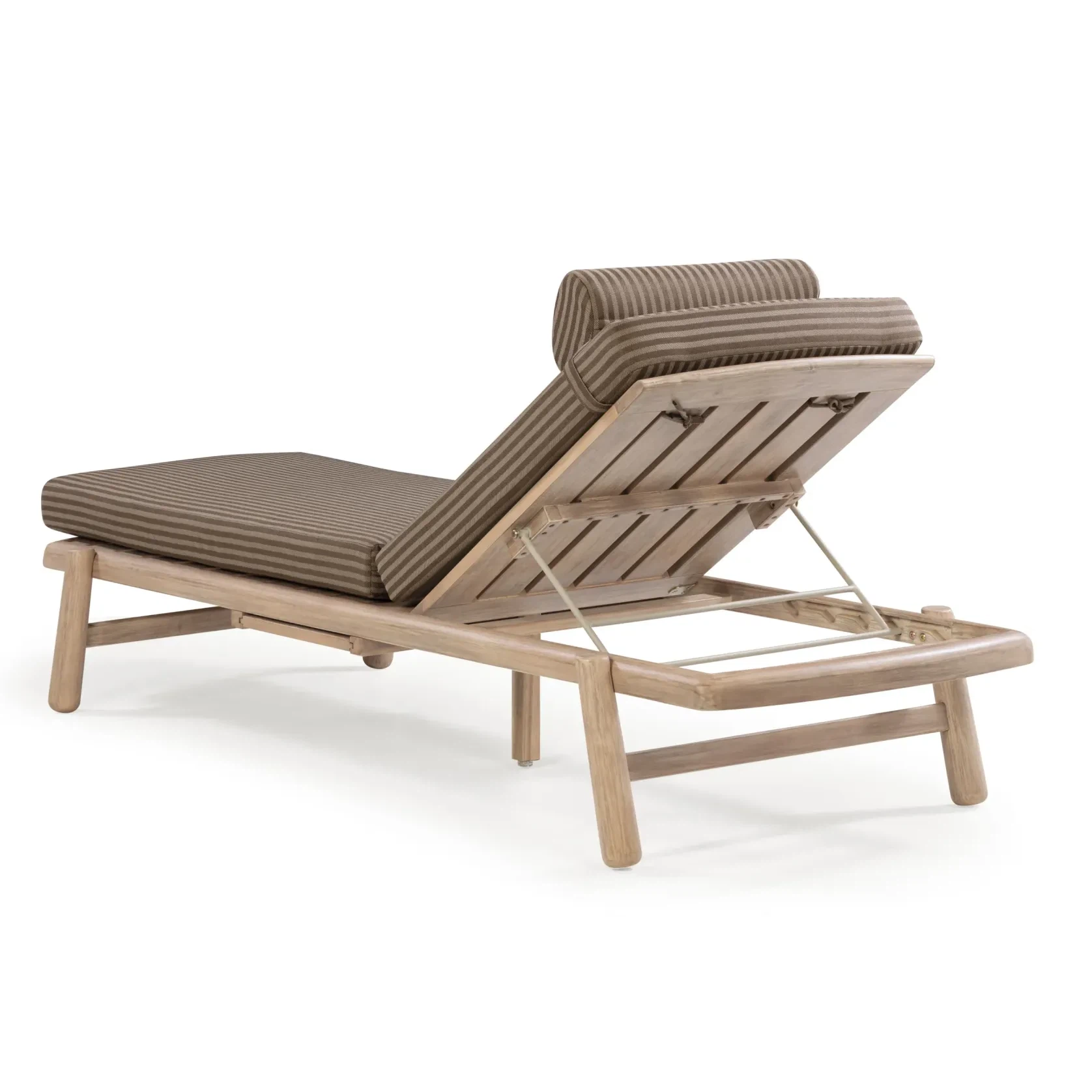 Indra Outdoor Sun Lounge - Pebble Stripe gallery detail image