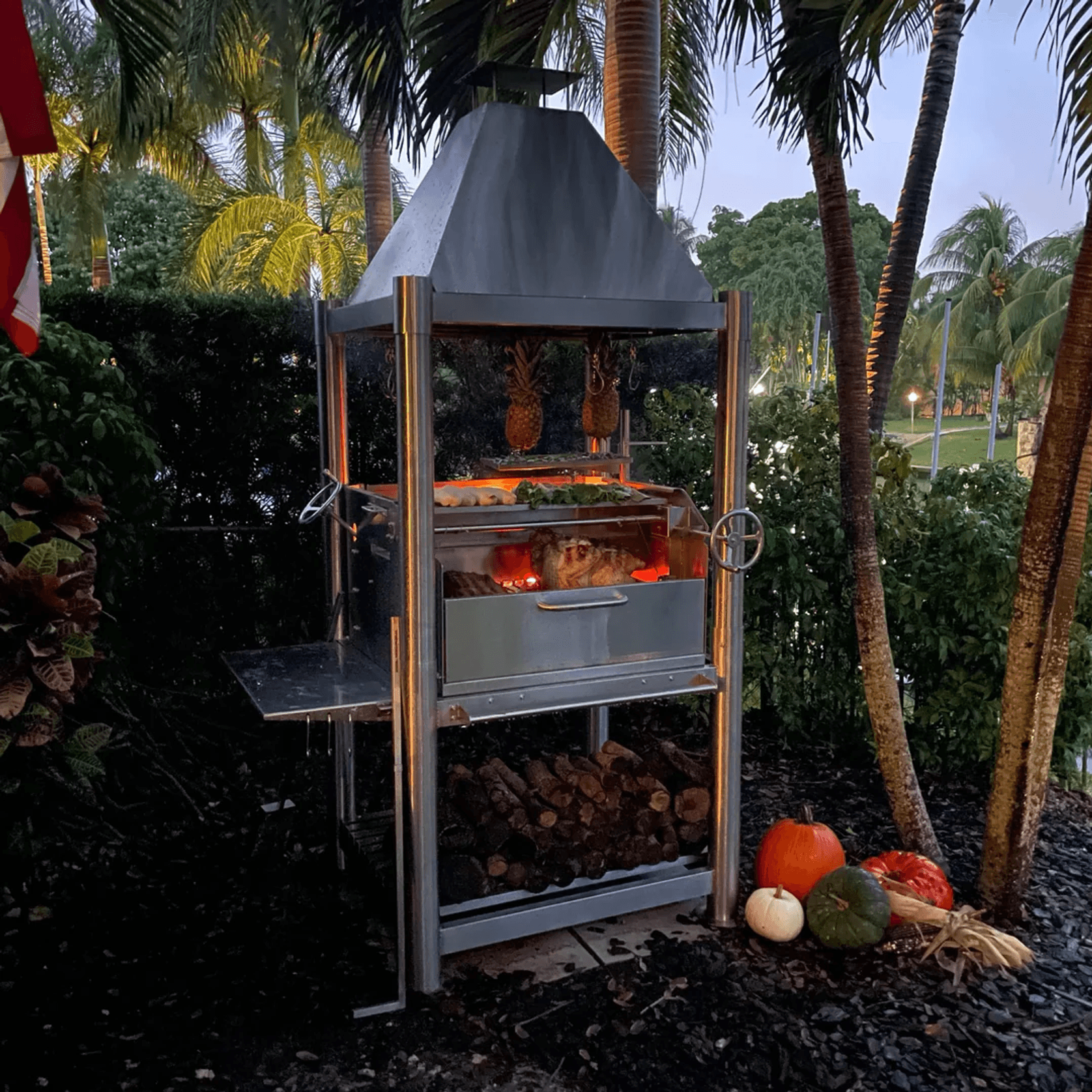 Tagwood BBQ Argentine Wood Fire & Charcoal Grill all Stainless Steel | BBQ02SS gallery detail image