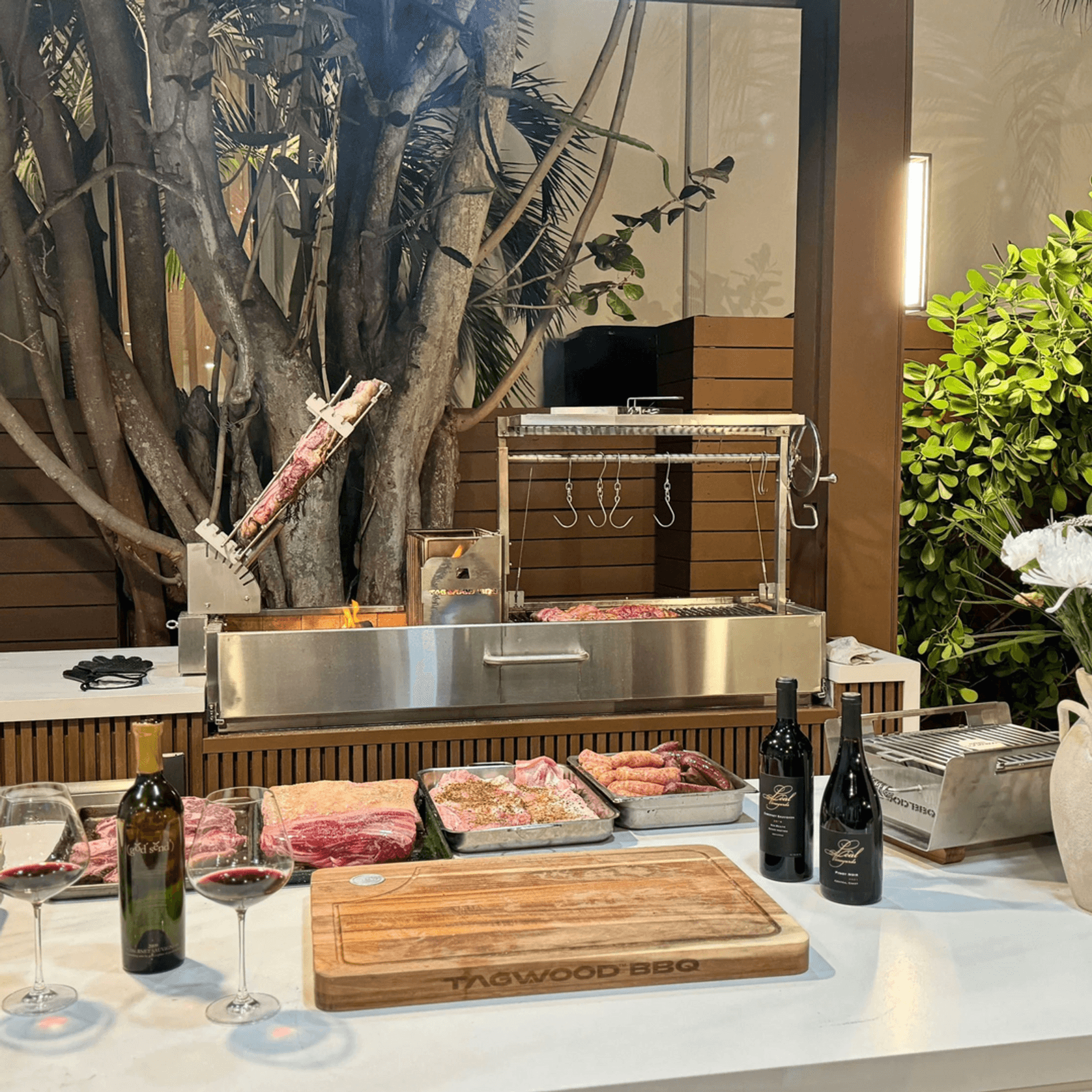 Argentine Santa Maria Wood Fire & Charcoal Gaucho Grill | BBQ08SS gallery detail image