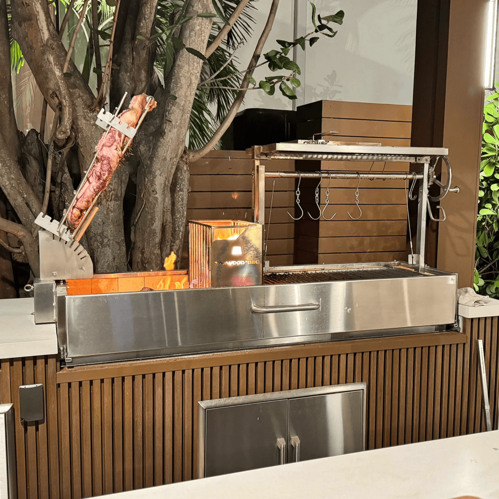 Argentine Santa Maria Wood Fire & Charcoal Gaucho Grill | BBQ08SS gallery detail image