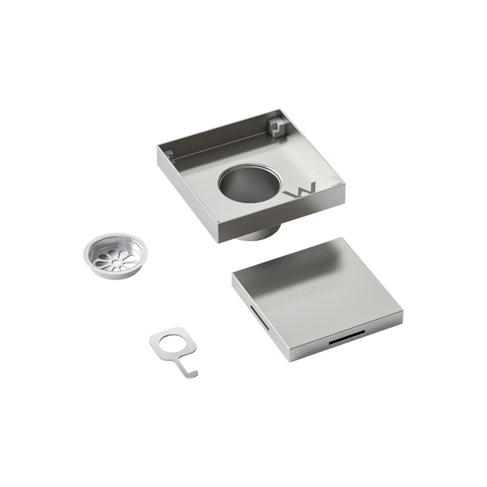 Plumbline Square Tiled Inset Channel Shower Drain gallery detail image