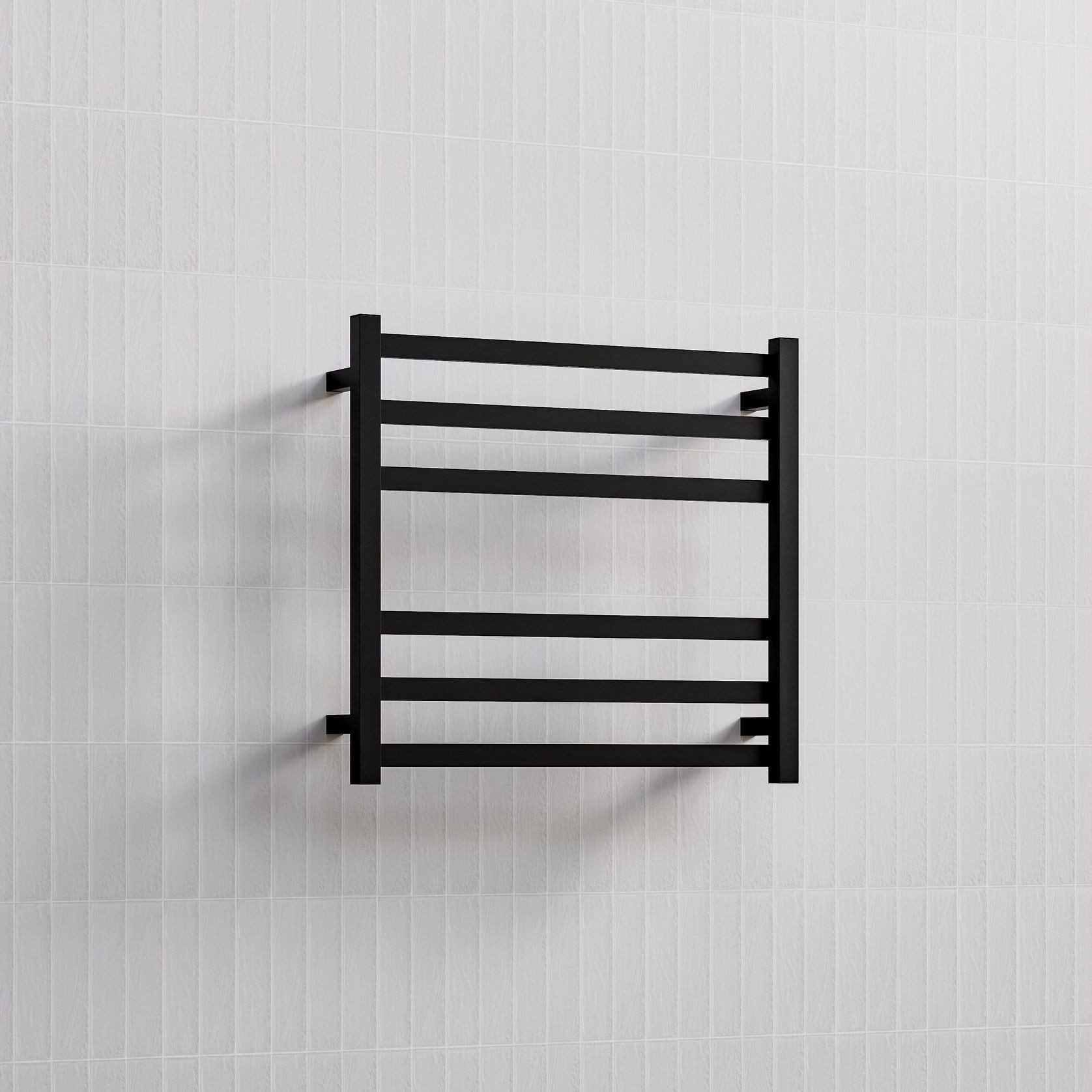 Square Heated Towel Ladders 600x650mm gallery detail image