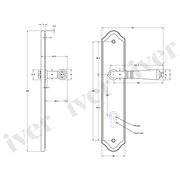 Iver Sarlat Door Lever Handle Matt Black12712P85 gallery detail image