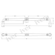 Iver Sarlat Door Pull Handle Signature Brass 635mm x 72mm 20051 gallery detail image