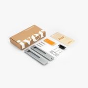 Iver Rectangular Flush Pull Passage Set Signature Brass for Sliding Doors 21411 *Pair* gallery detail image