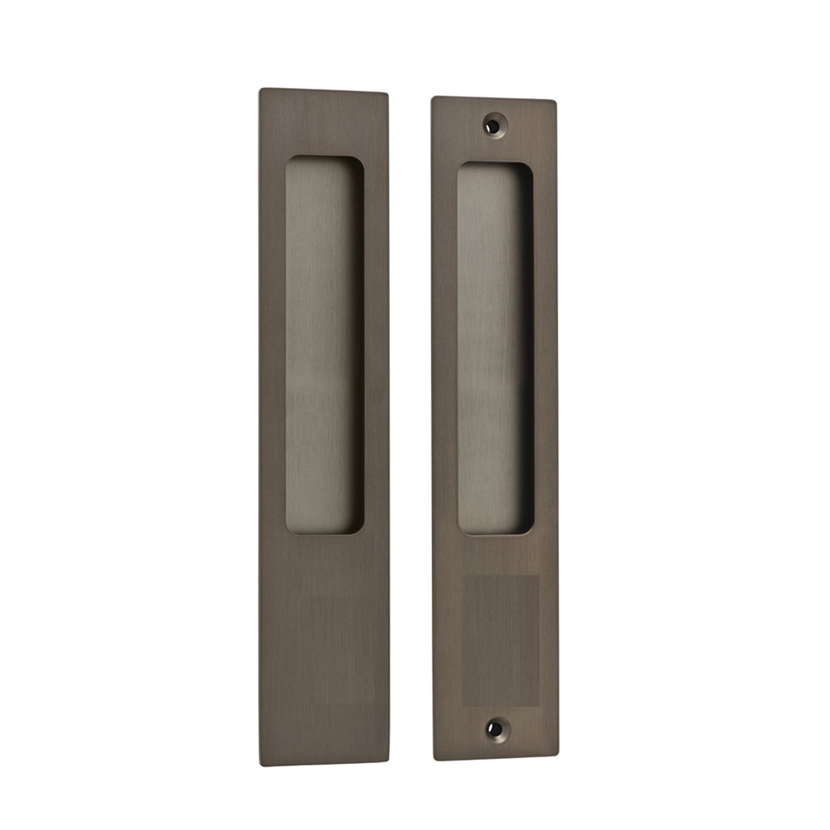 Iver Rectangular Flush Pull Passage Set Signature Brass for Sliding Doors 21411 *Pair* gallery detail image