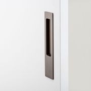 Iver Rectangular Flush Pull Passage Set Matt Black for Sliding Doors 21413 *Pair* gallery detail image