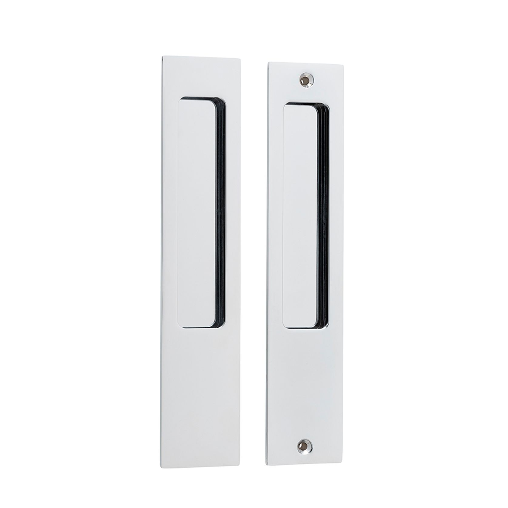 Iver Rectangular Flush Pull Passage Set Polished Chrome for Sliding Doors 21414 *Pair* gallery detail image