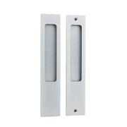 Iver Rectangular Flush Pull Passage Set Brushed Chrome for Sliding Doors 21415 *Pair* gallery detail image