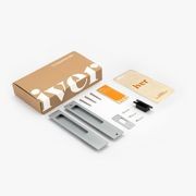 Iver Rectangular Flush Pull Euro Lock Brushed Chrome for Sliding Doors 21415E *Pair* gallery detail image