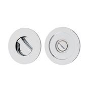 Iver Sliding Door Pull Round Privacy Polished Chrome 21434 *Pair* gallery detail image