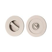 Iver Sliding Door Pull Round Privacy Satin Nickel 21439 *Pair* gallery detail image