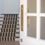 Iver Sarlat Door Pull Handle on Backplate 380mm x 65mm Brushed Brass 4501 gallery detail image