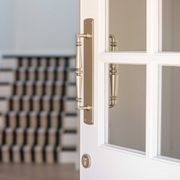 Iver Sarlat Door Pull Handle on Backplate 380mm x 65mm Polished Brass 9340 gallery detail image