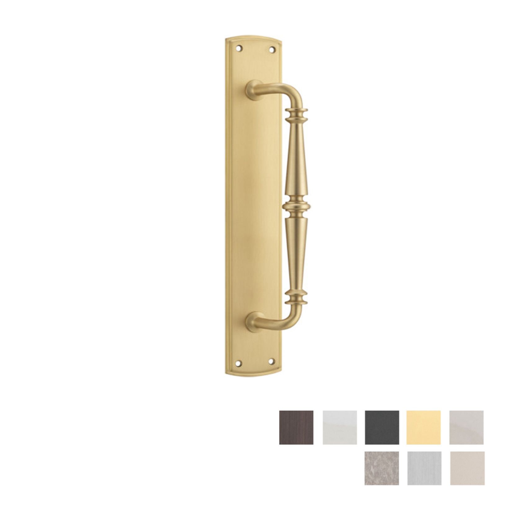Iver Sarlat Door Pull Handle On Backplate - Available in Various Finishes gallery detail image