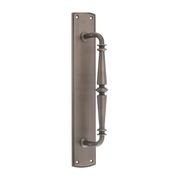 Iver Sarlat Door Pull Handle on Backplate Signature Brass 380mm x 65mm 9341 gallery detail image