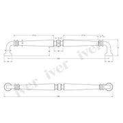Iver Sarlat Door Pull Handle Satin Nickel 487mmx72mm 9389 gallery detail image