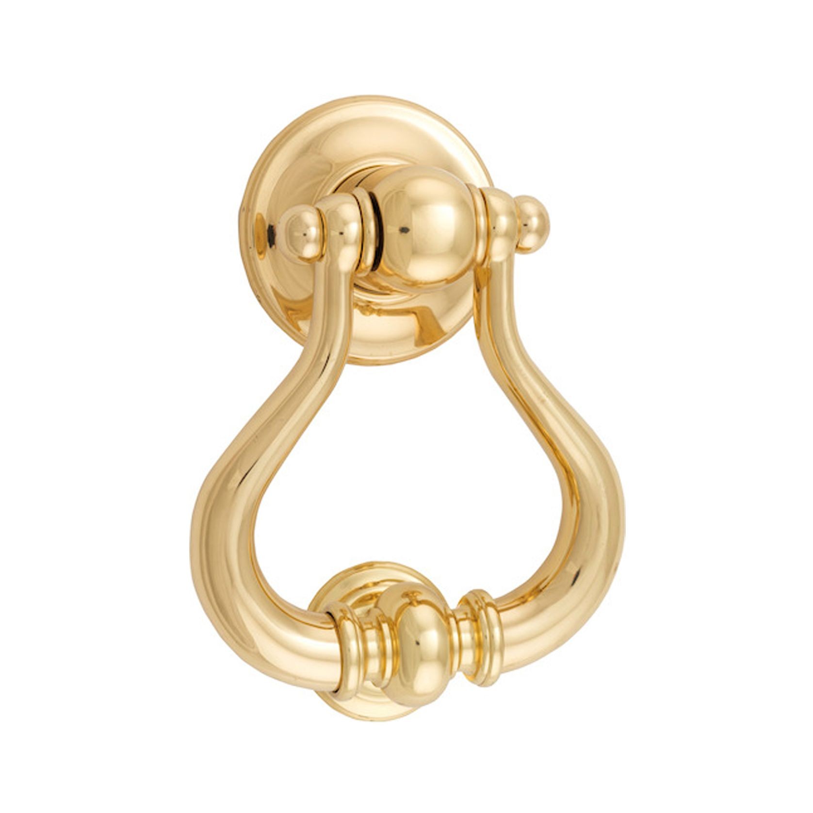 Iver Sarlat Door Knocker Polished Brass 137mm x 115mm 9390 gallery detail image