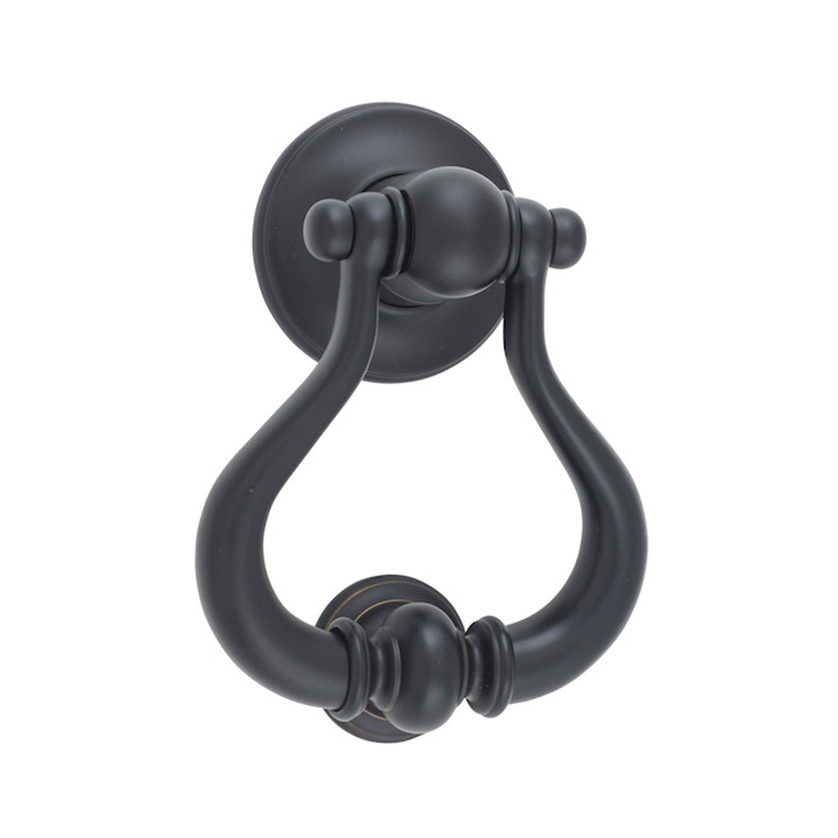 Iver Sarlat Door Knocker Matt Black 137mm x 115mm 9393 gallery detail image