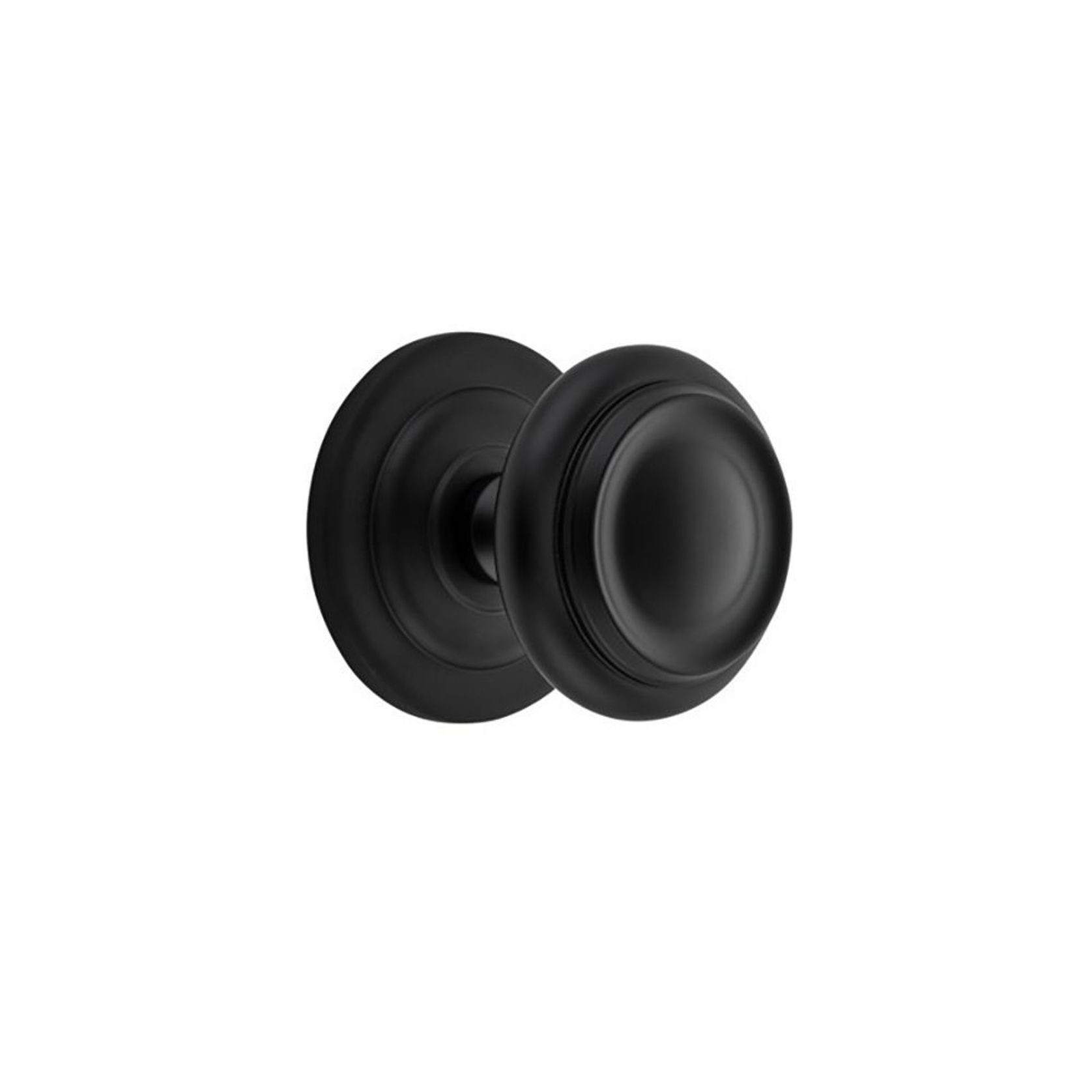 Iver Sarlat Centre Door Knob 107mm x 100mm Matt Black 9403 gallery detail image
