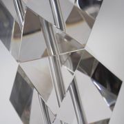 Rialto Table Lamp - Crystal With Black Linen Shade gallery detail image