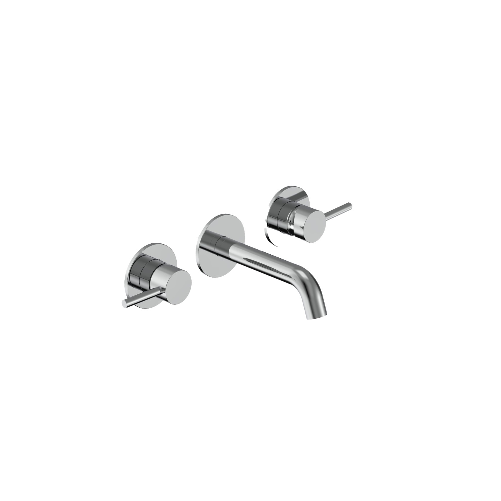 Tube 3 Hole Wall Mount Mixer gallery detail image
