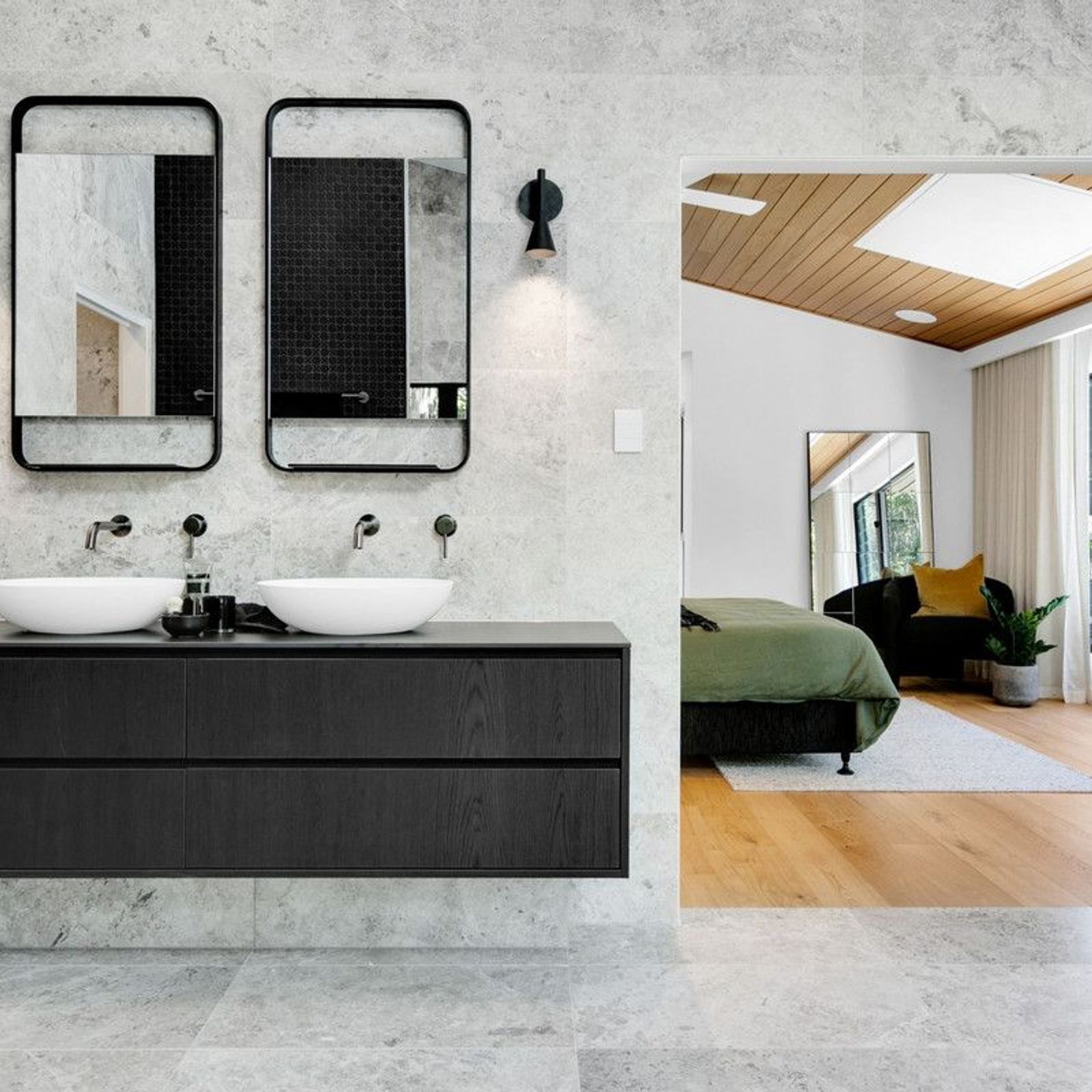Tundra Grey Honed Limestone Tiles gallery detail image