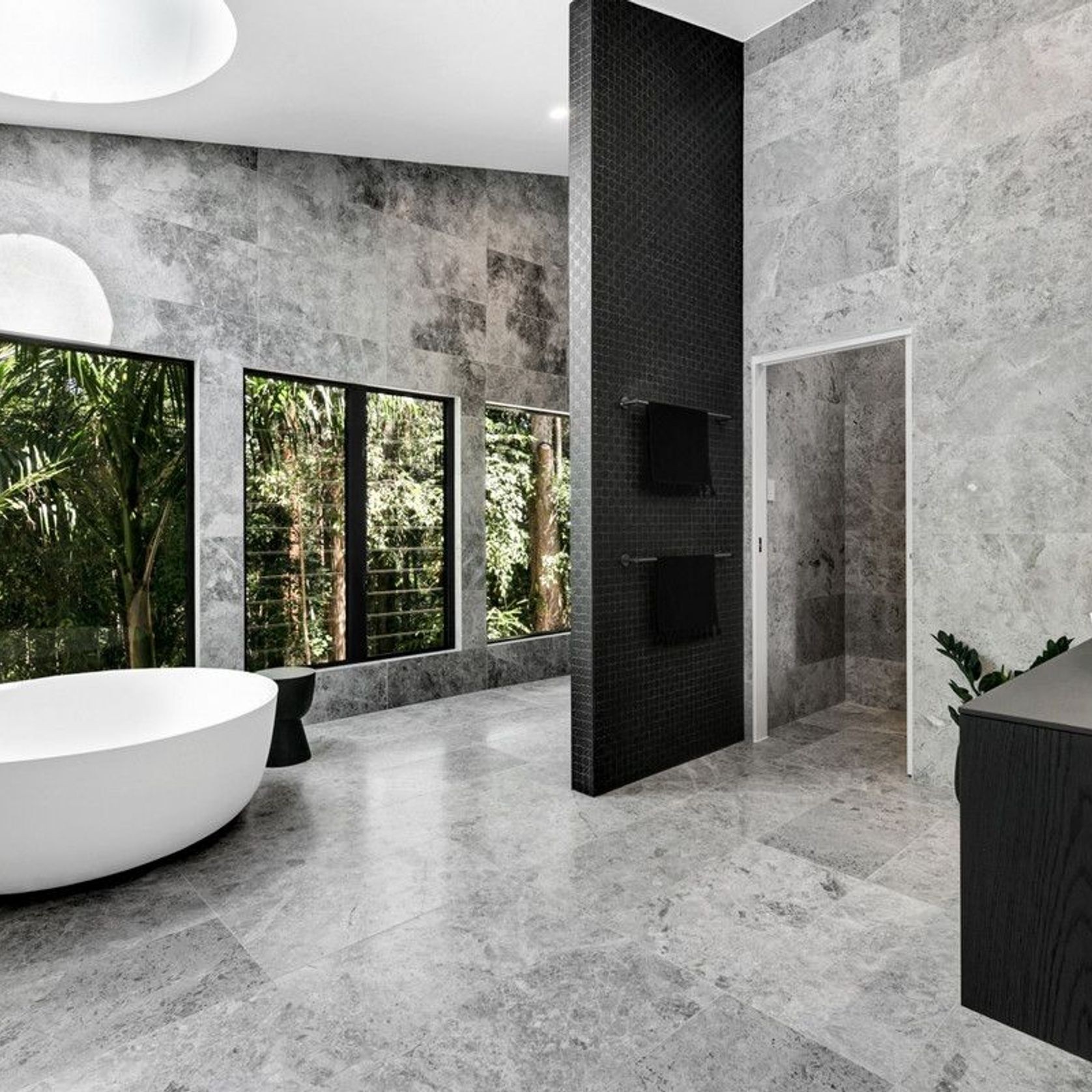 Tundra Grey Honed Limestone Tiles gallery detail image