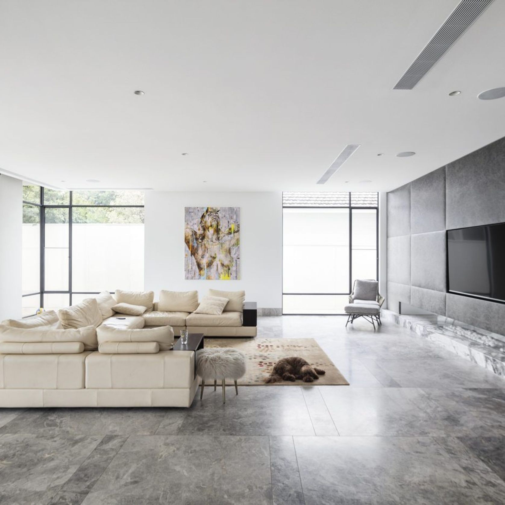 Tundra Grey Honed Limestone Tiles gallery detail image
